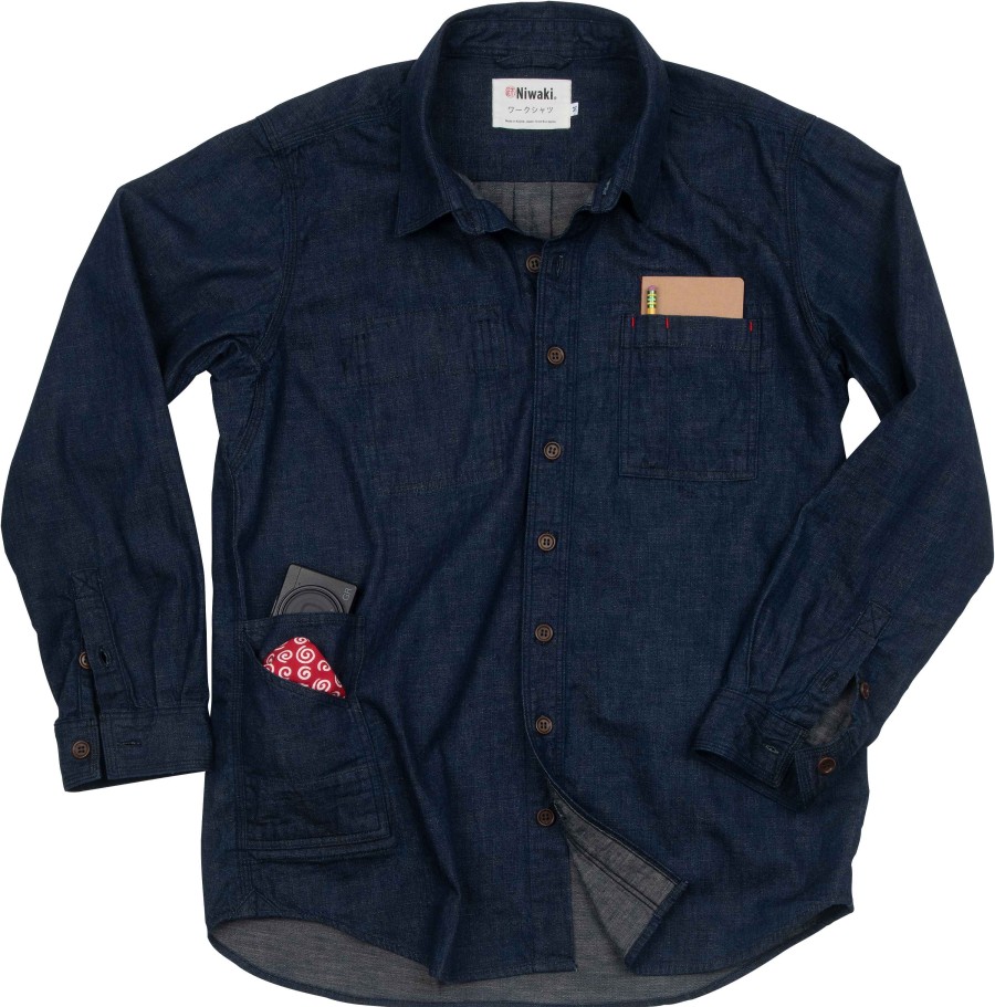 Gear & Clothing Niwaki | Niwaki Shigoto Shirtdenim Work Shirt